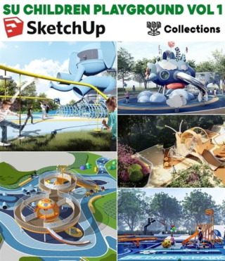 SU061 – SKETCHUP CHILDREN PLAYGROUND VOL.1