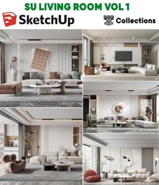 SKETCHUP LIVING ROOM VOL.1