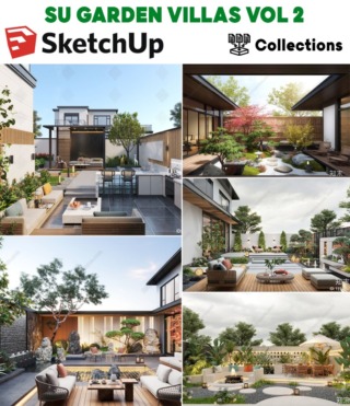 SU0120 – SKETCHUP GARDEN VILLAS VOL.2