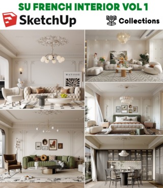 SU0125 – SKETCHUP FRENCH INTERIOR VOL.1