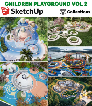 SU0127 – SKETCHUP CHILDREN PLAYGROUND VOL.2