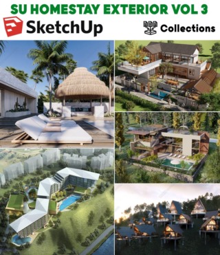 SU0130 – SKETCHUP HOMESTAY EXTERIOR VOL.3