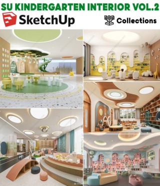 SK045 – SKETCHUP KINDERGARTEN INTERIOR VOL.2