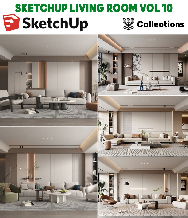 SKETCHUP LIVING ROOM VOL.10