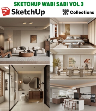 SU0159 – SKETCHUP WABI SABI INTERIOR VOL.2