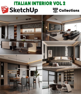 SU0164 – SKETCHUP ITALIAN INTERIOR VOL.2