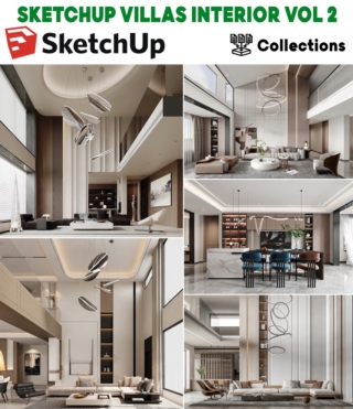 SU0165 – SKETCHUP VILLAS INTERIOR VOL.2