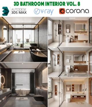 3D0133 – 3D BATHROOM INTERIOR VOL. 8