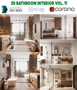 3D0141 – 3D BATHROOM INTERIOR VOL. 11