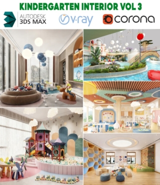 3D0162 – 3D KINDERGARTEN INTERIOR VOL.3