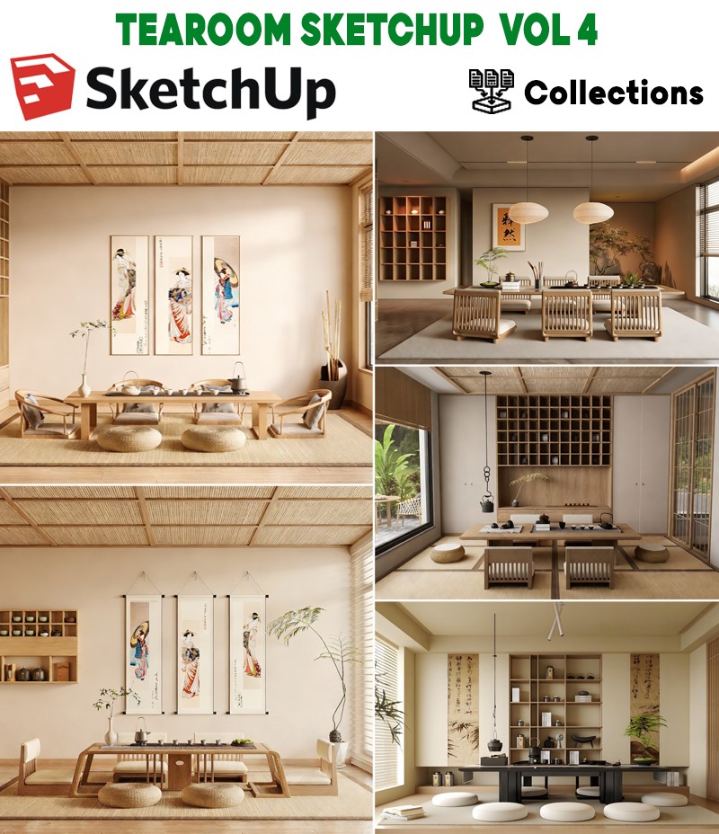 tearoom sketchup japanese interior, japanese tea room sketchup, zen tea house sketchup, japandi tea room sketchup render, minimalist japanese interior sketchup, asian tea room sketchup, modern japanese tea house sketchup, wooden tea room sketchup, japanese hospitality interior sketchup, tea room interior sketchup scene