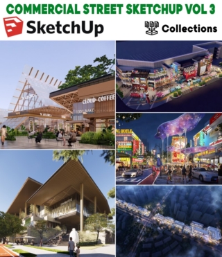 SU0170 – COMMERCIAL STREET SKETCHUP EXTERIOR VOL.3