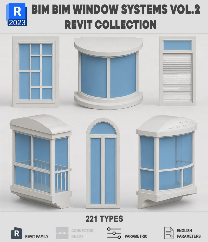 BIM029 – BIM WINDOW SYSTEMS COLLECTION VOL.2