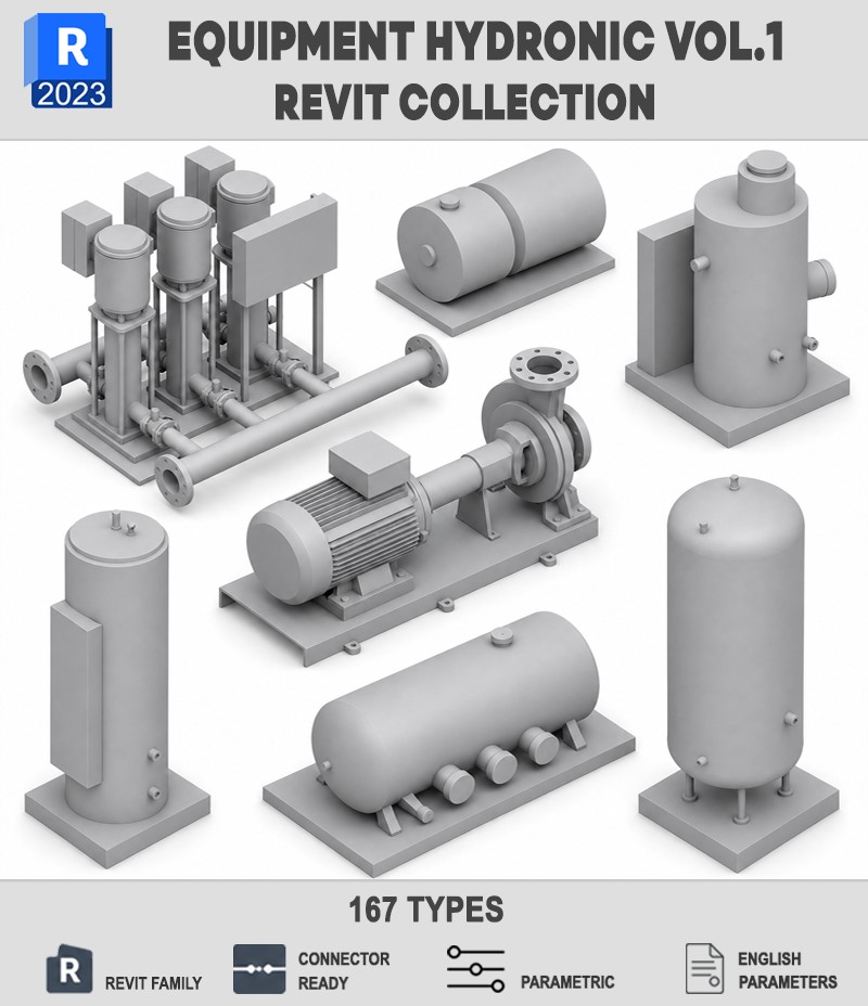BIM046 - HVAC EQUIPMENT HYDRONIC VOL.1