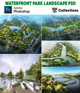PSD08 – WATERFRONT PARK LANDSCAPE PSD VOL.1